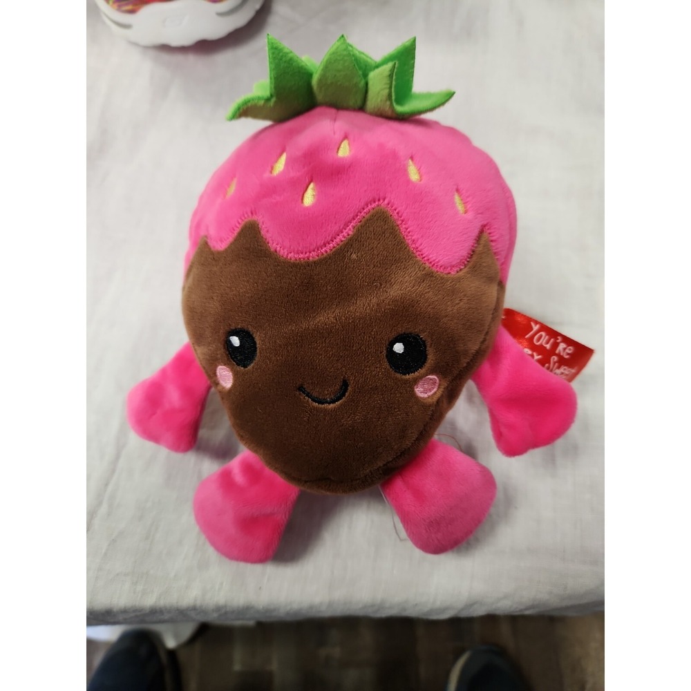 Dandee Collector's Choice Chocolate Covered Strawberry Plush Stuffed